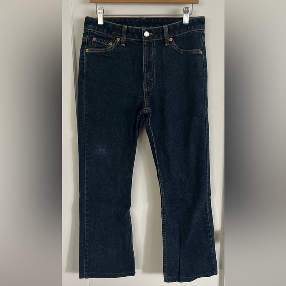 VINTAGE Levi’s Made in Canada Denim Blue Jeans Womens Size 10 Hemmed Red Tab HTF - Picture 1 of 12